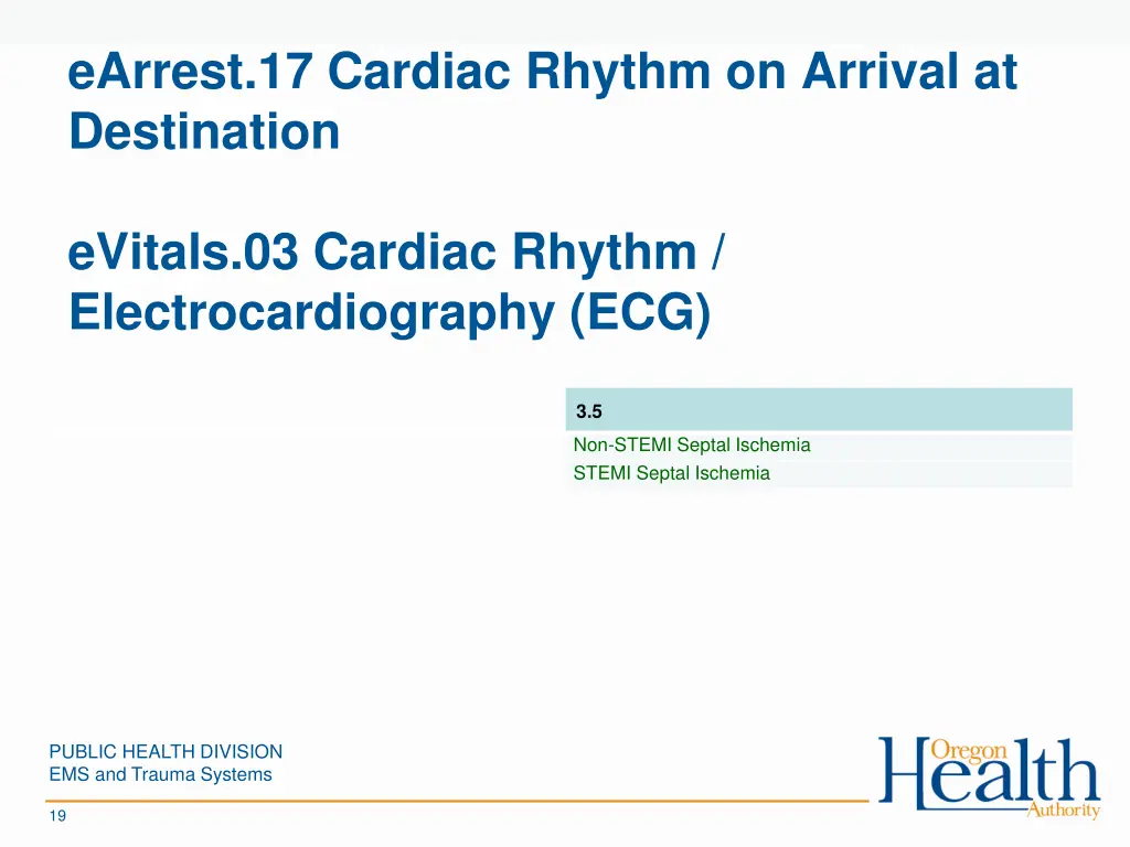 earrest 17 cardiac rhythm on arrival