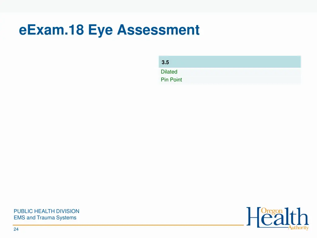 eexam 18 eye assessment