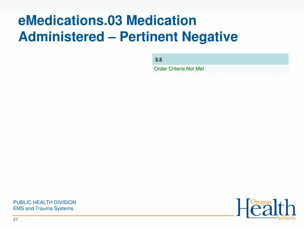 emedications 03 medication administered pertinent