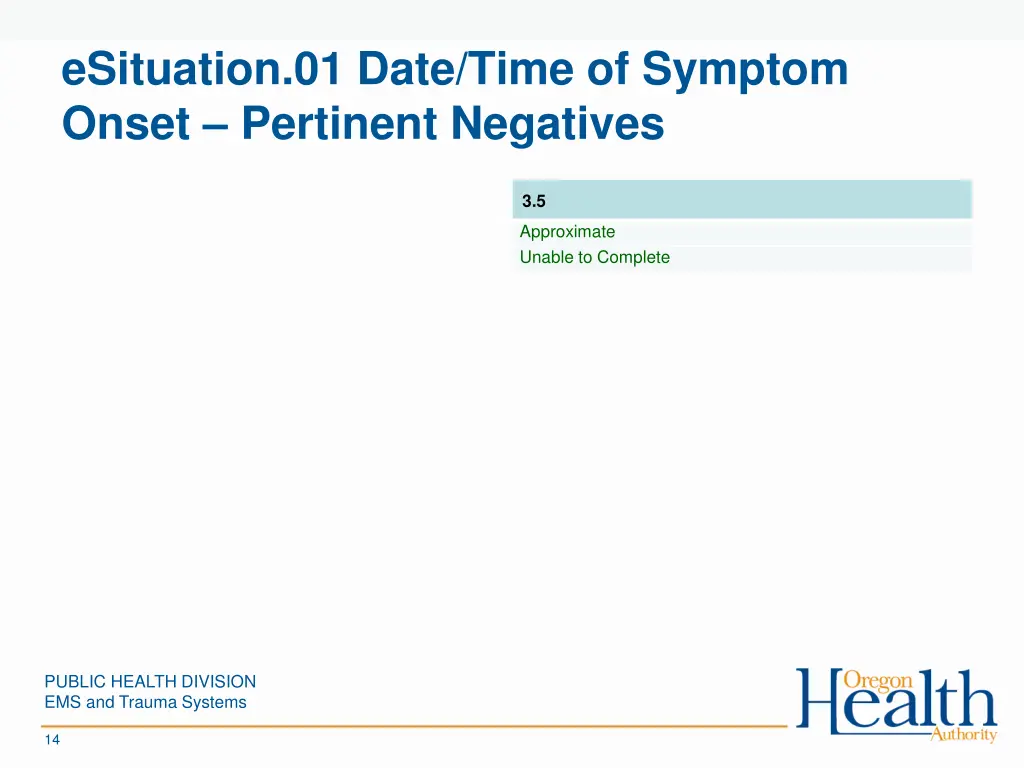 esituation 01 date time of symptom onset