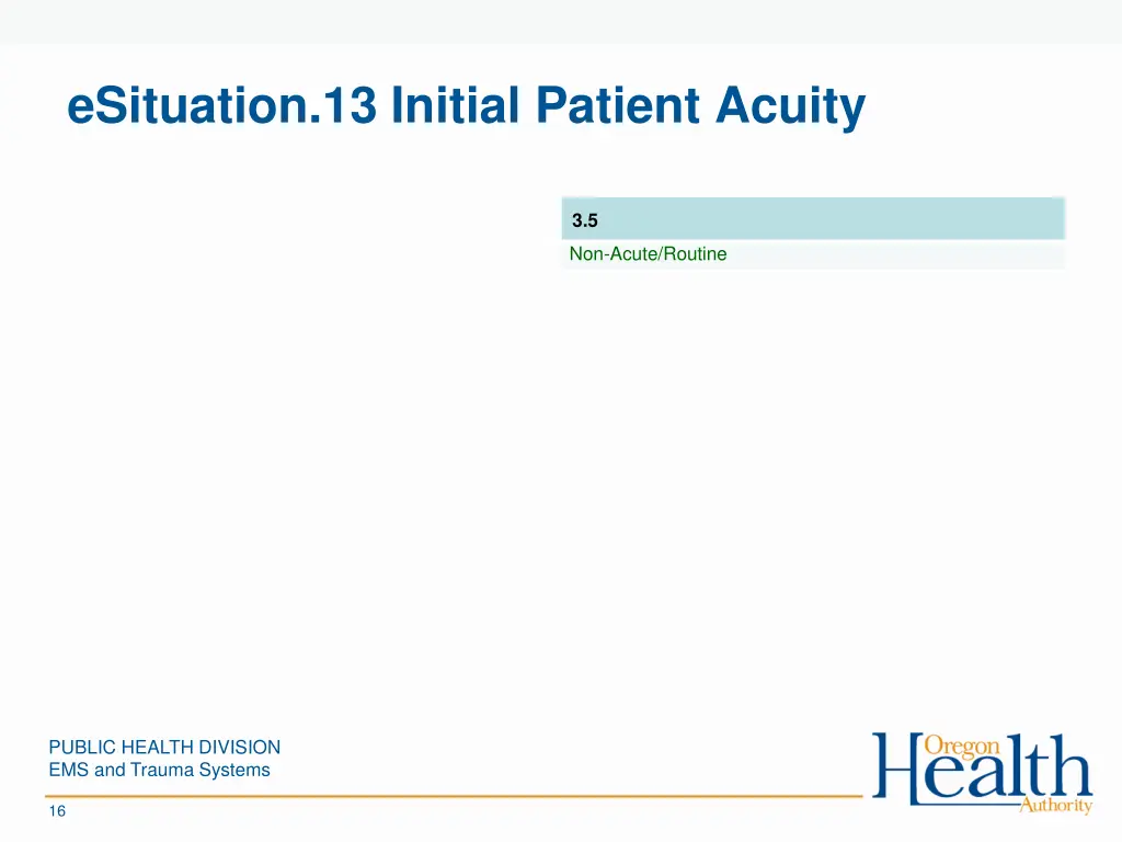 esituation 13 initial patient acuity