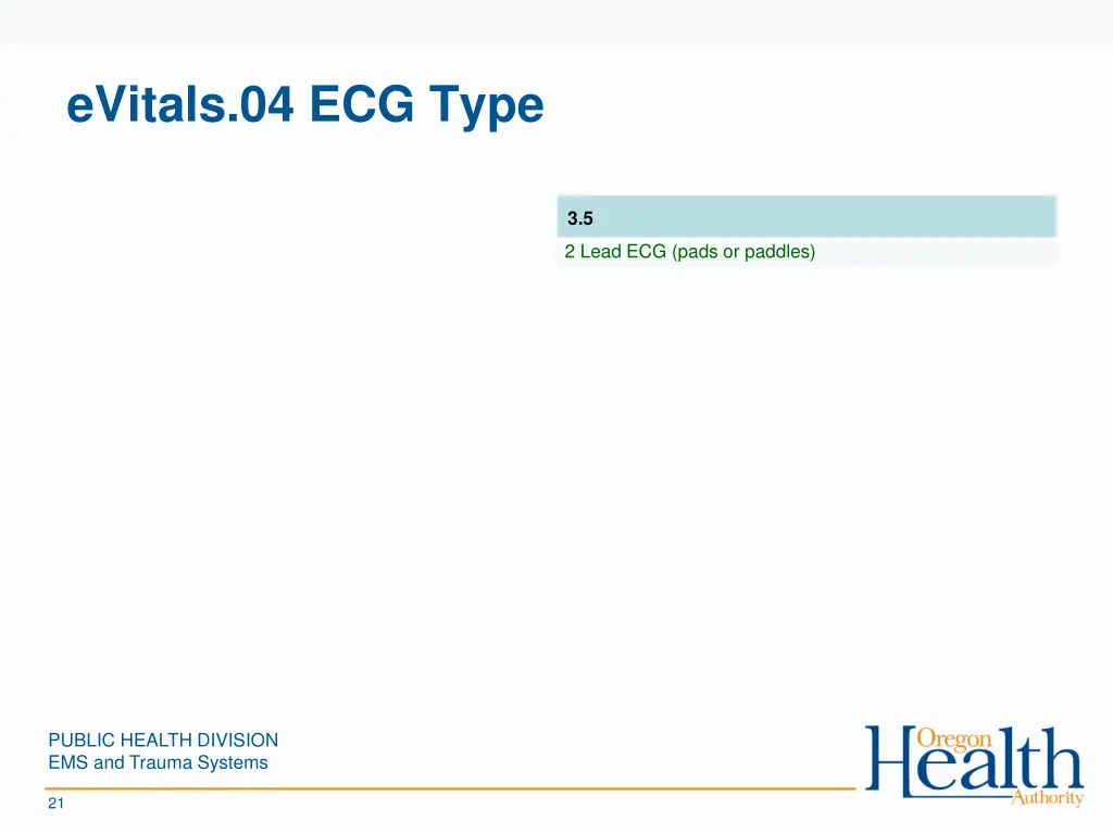 evitals 04 ecg type