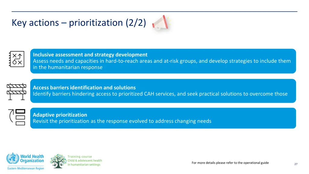 key actions prioritization 2 2