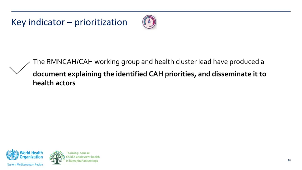 key indicator prioritization