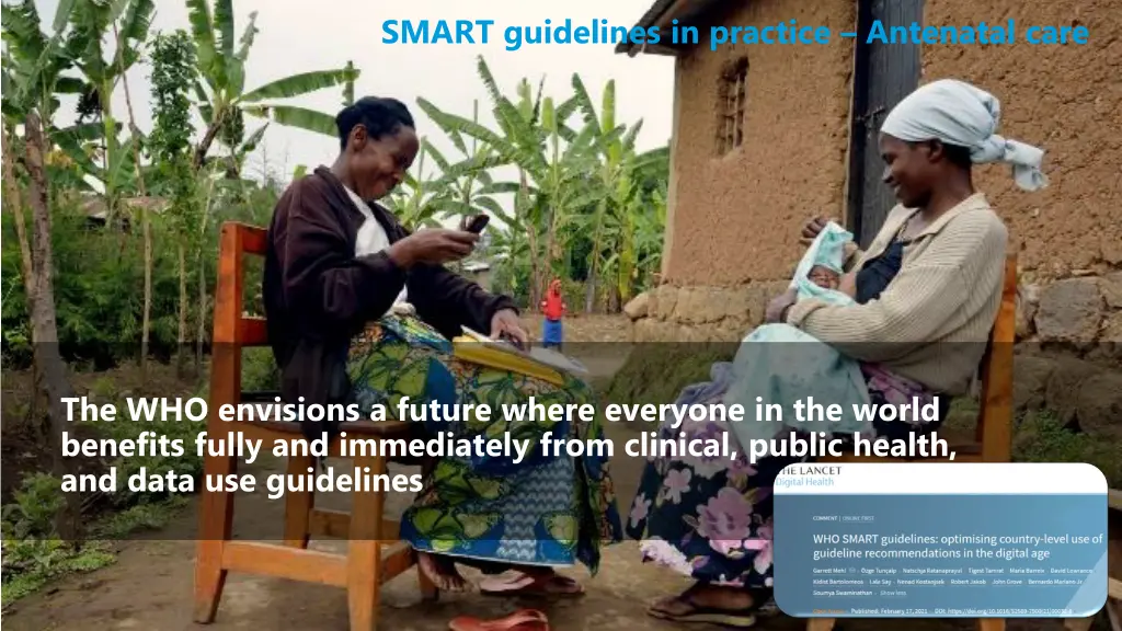 smart guidelines in practice antenatal care