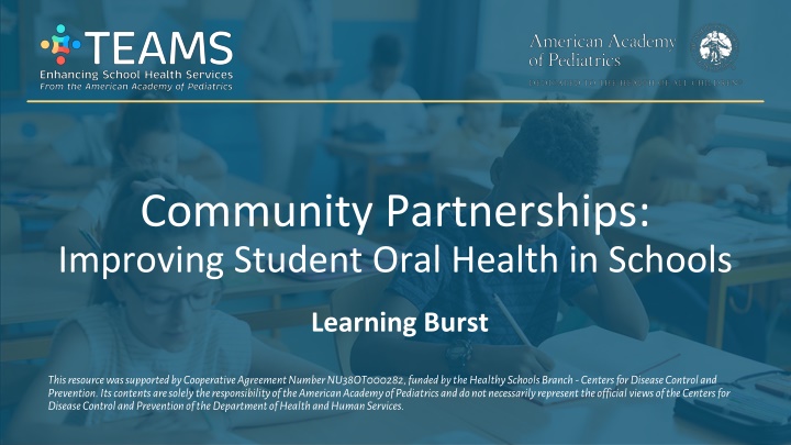 community partnerships improving student oral