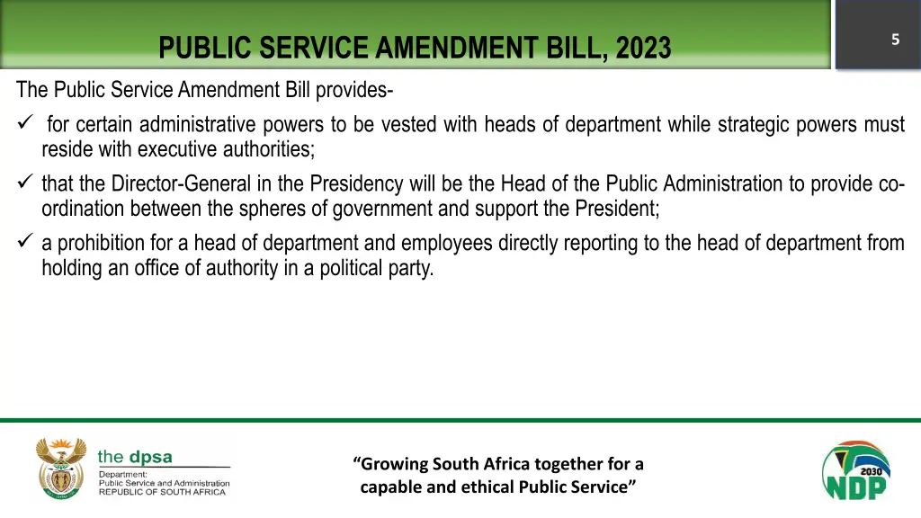public service amendment bill 2023 the public