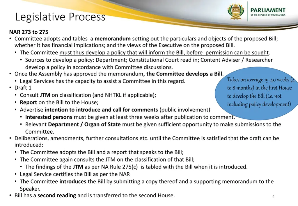 legislative process