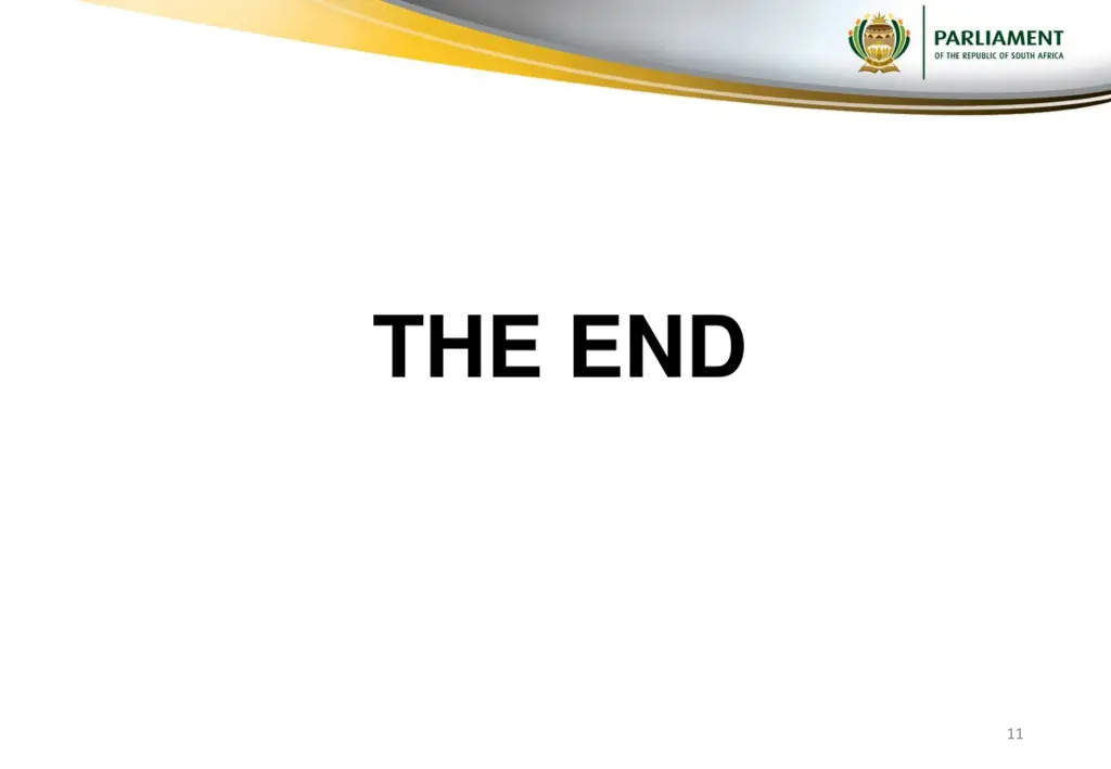 the end