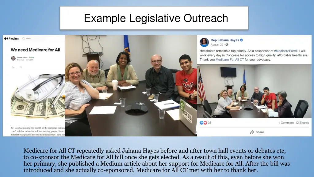 example legislative outreach