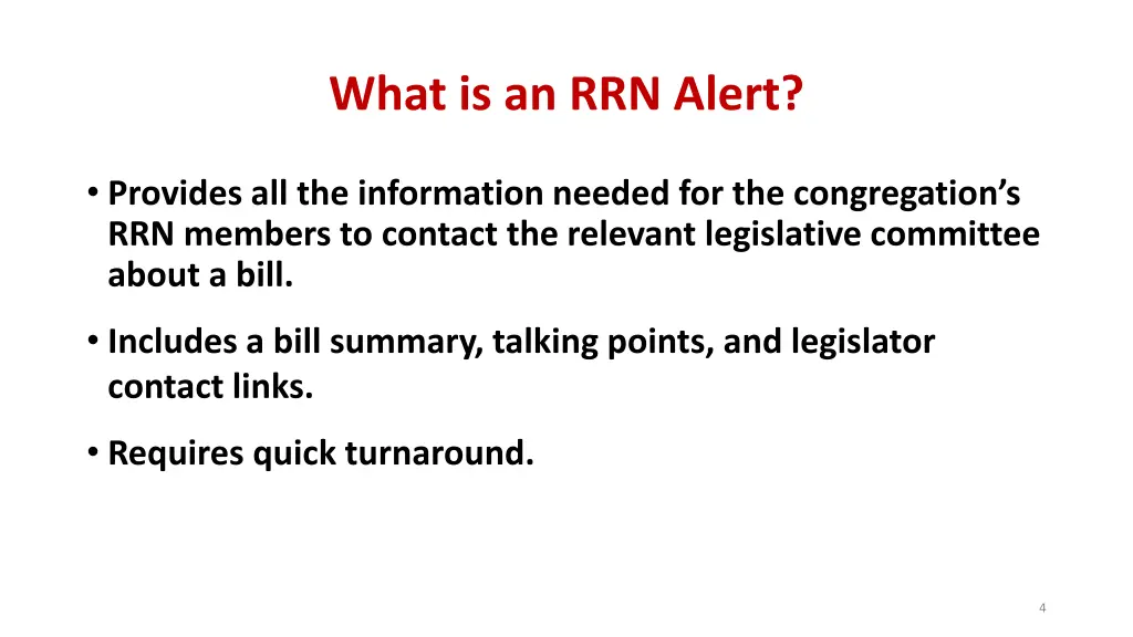 what is an rrn alert