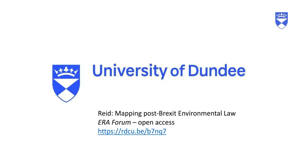 reid mapping post brexit environmental