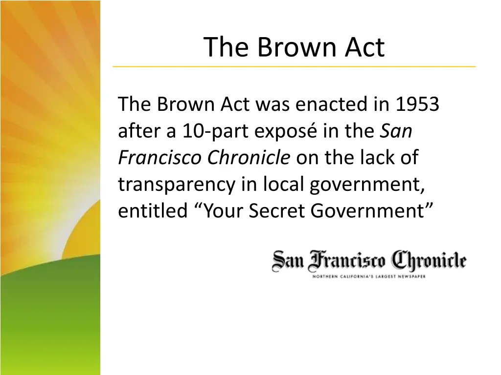 the brown act