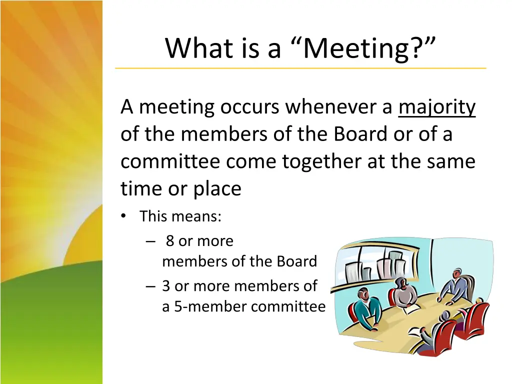 what is a meeting