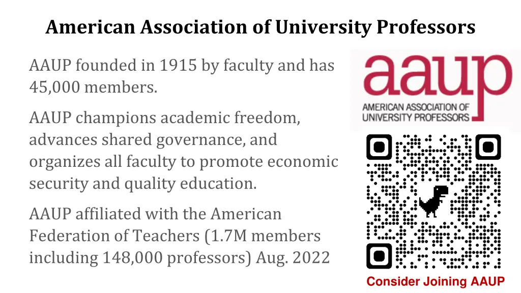 american association of university professors