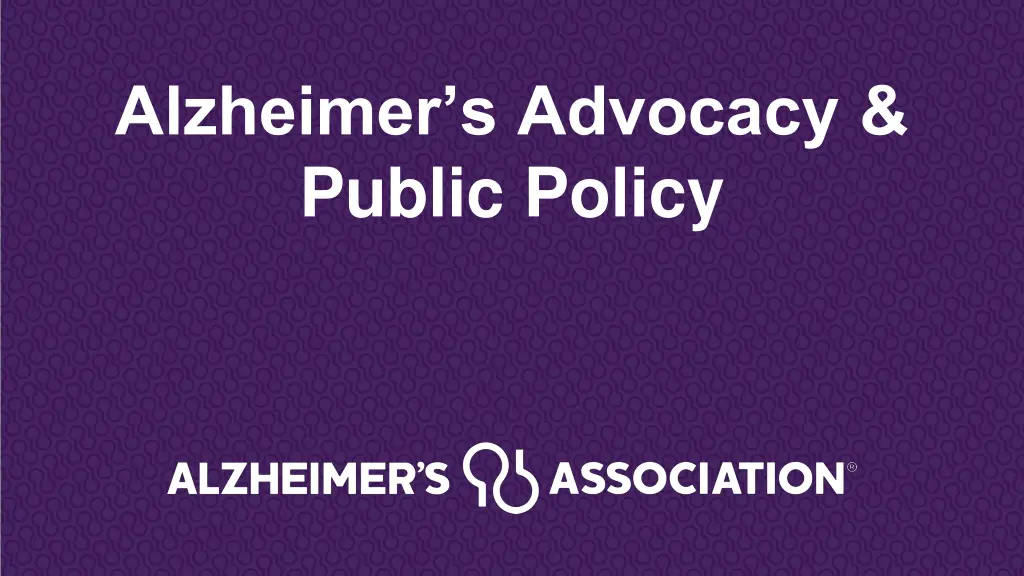 alzheimer s advocacy public policy