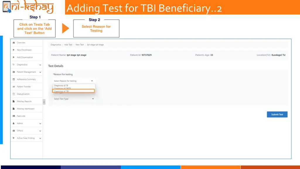 adding test for tbi beneficiary 2