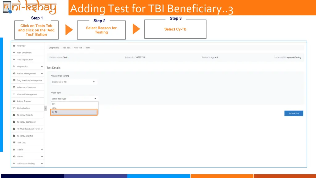 adding test for tbi beneficiary 3