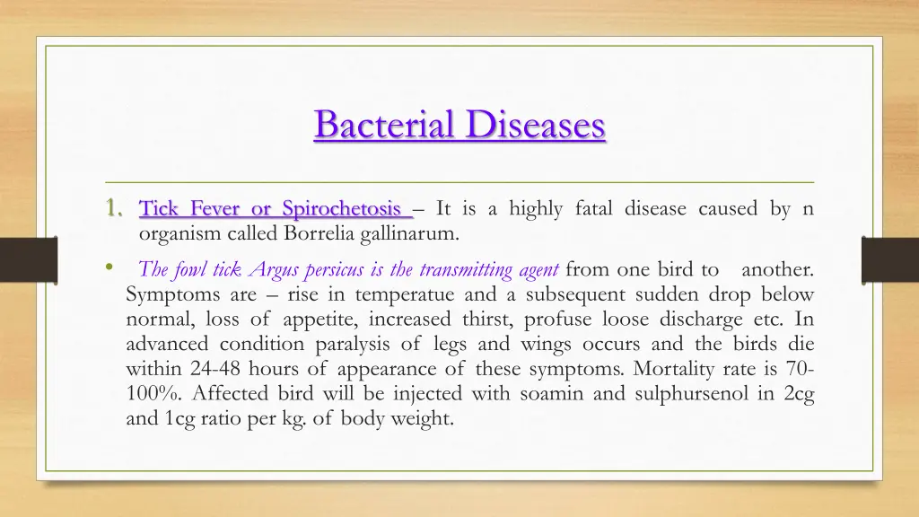 bacterial diseases