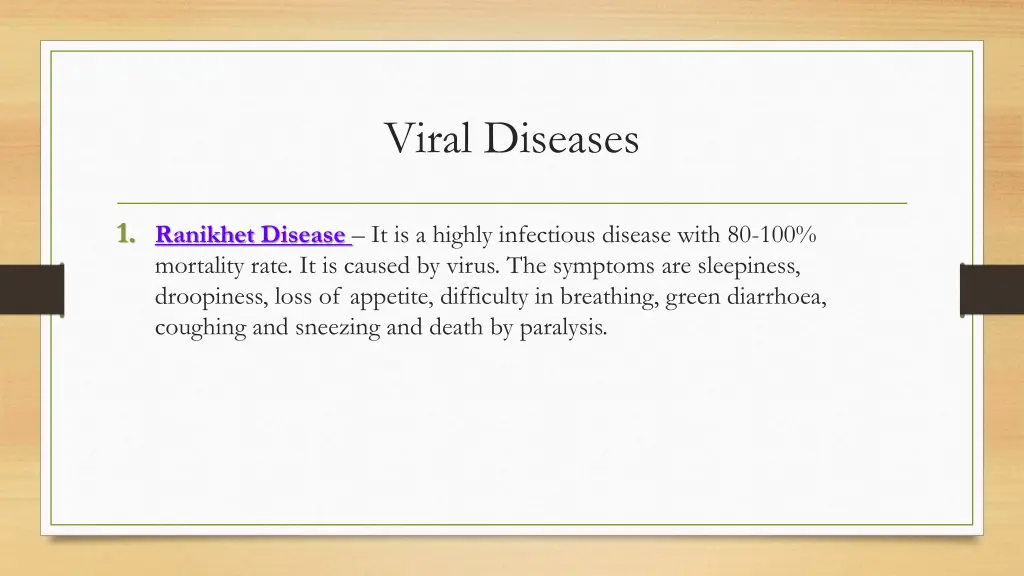 viral diseases