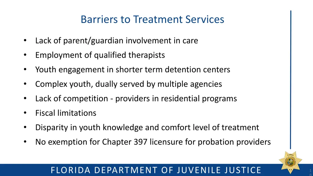 barriers to treatment services