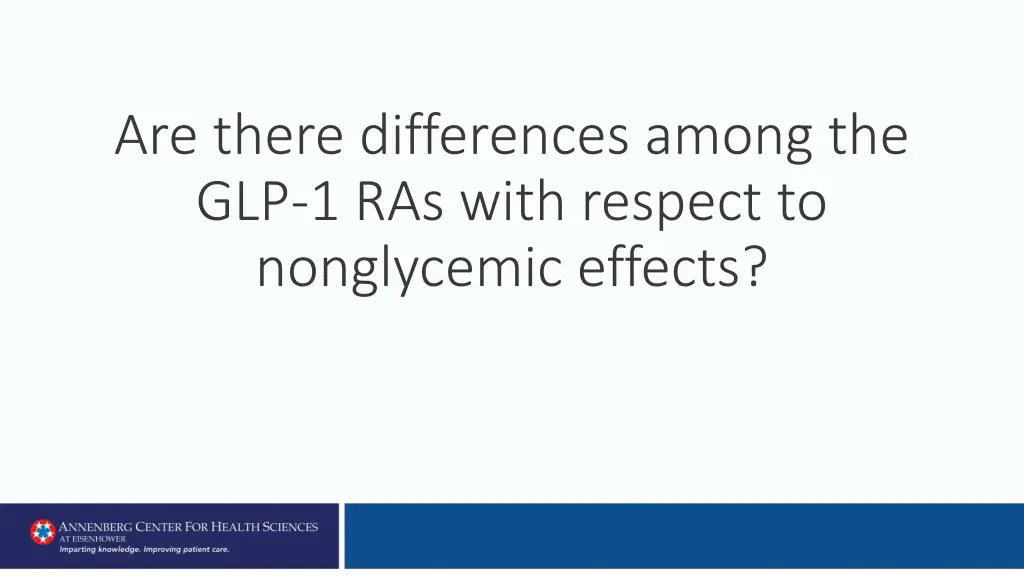 are there differences among the glp 1 ras with 1