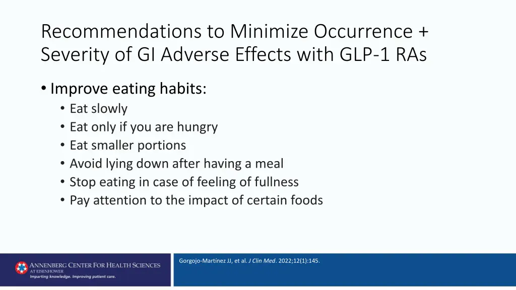 recommendations to minimize occurrence severity