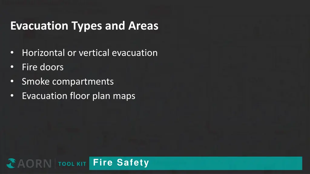 evacuation types and areas