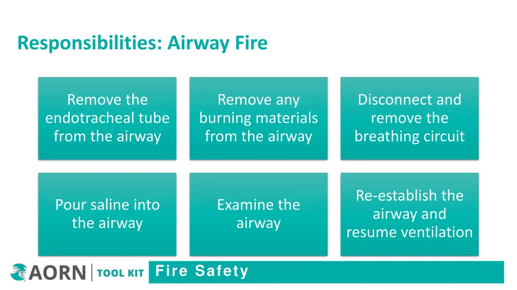 responsibilities airway fire