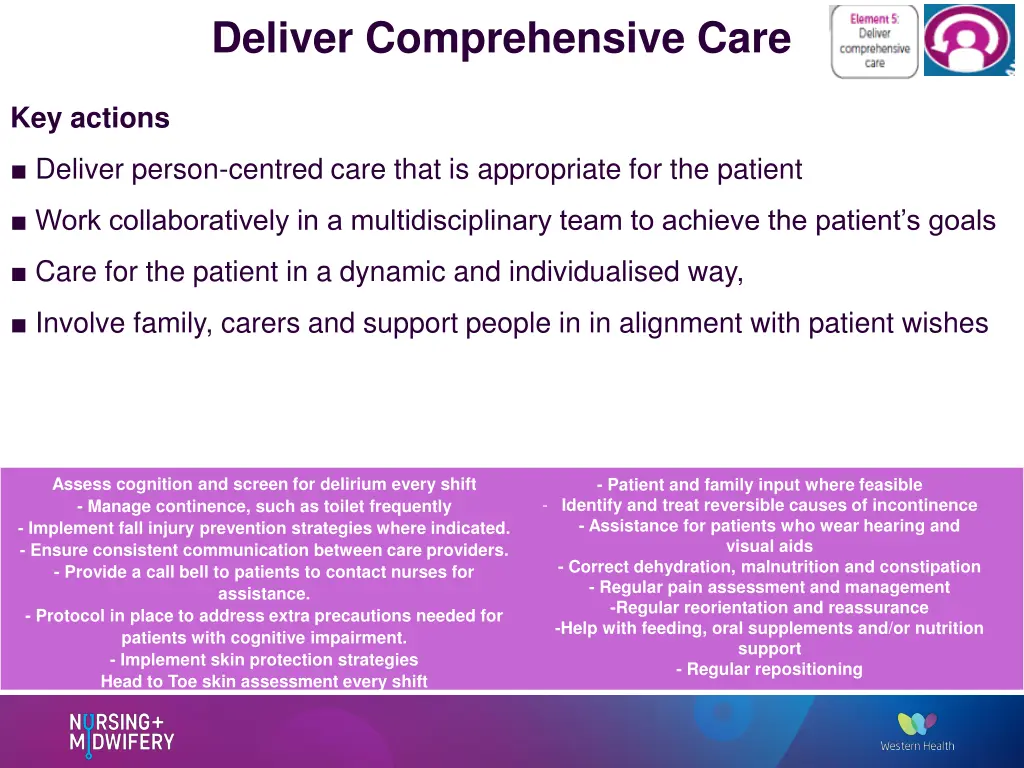 deliver comprehensive care