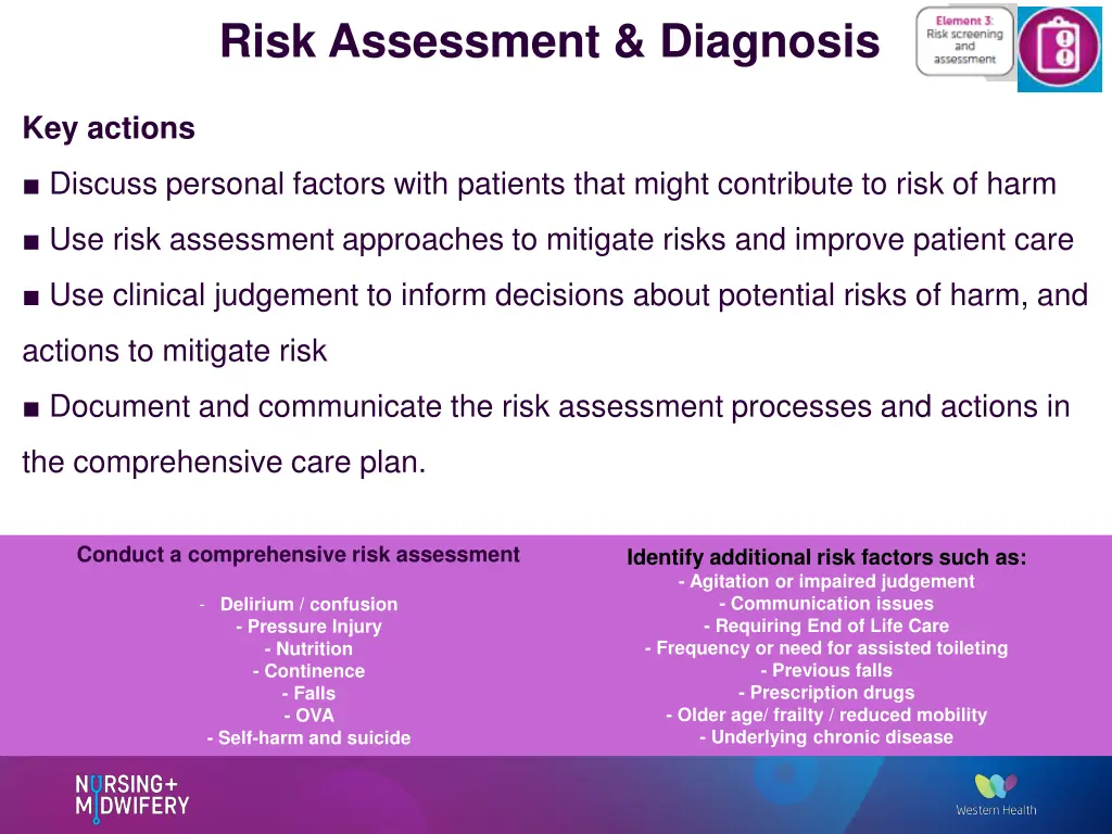 risk assessment diagnosis