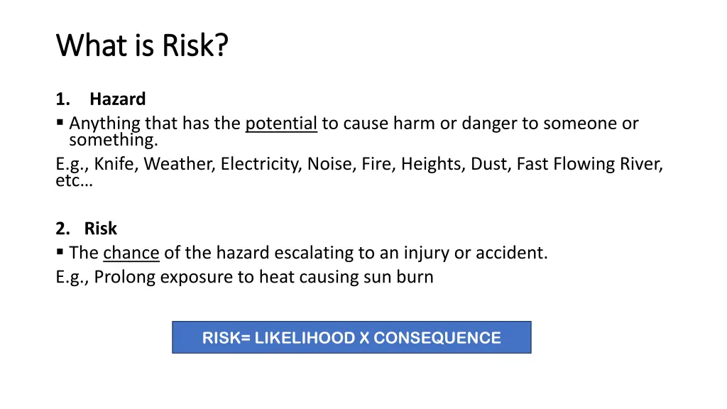 what is risk what is risk