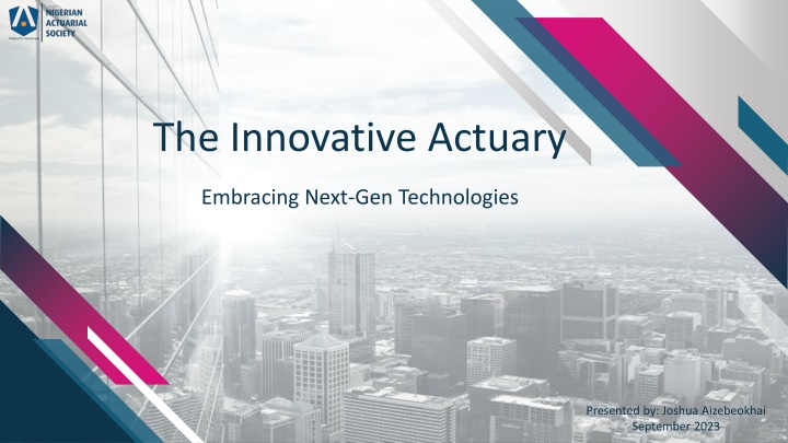 the innovative actuary