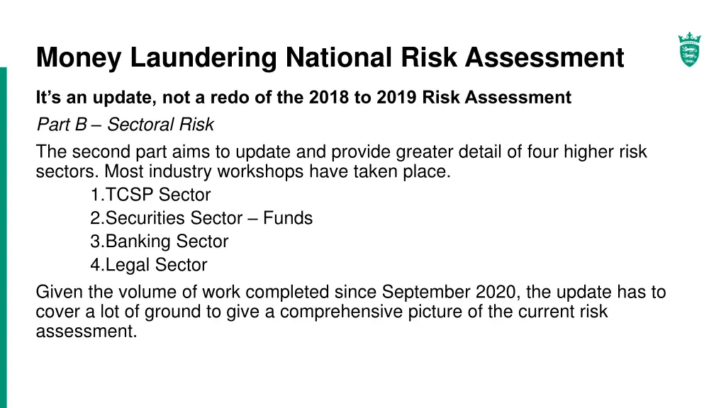 money laundering national risk assessment