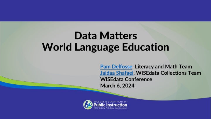 data matters world language education