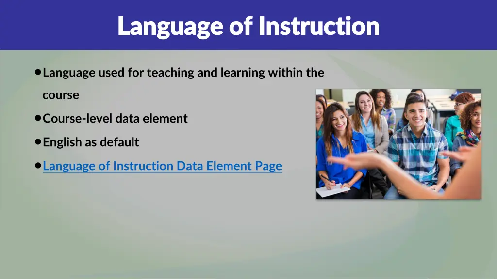 language of instruction language of instruction