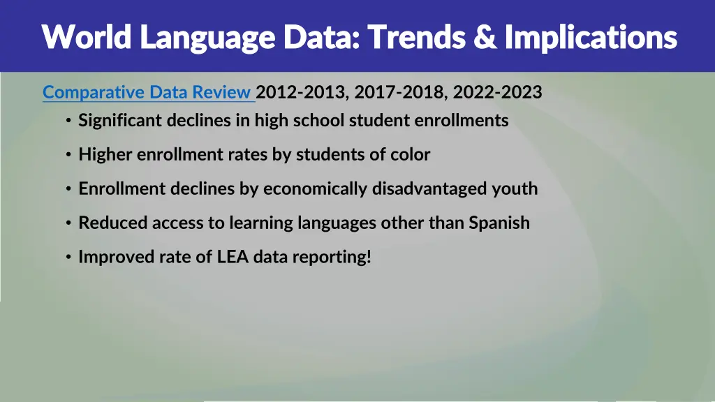 world language data trends implications world