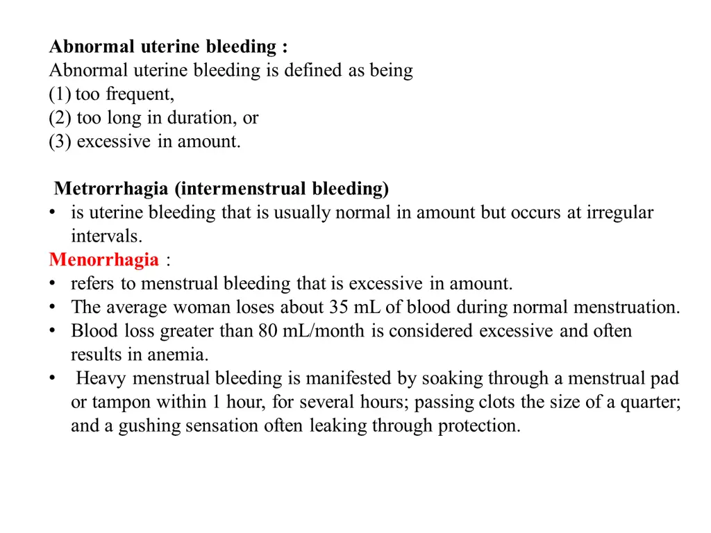 abnormal uterine bleeding abnormal uterine