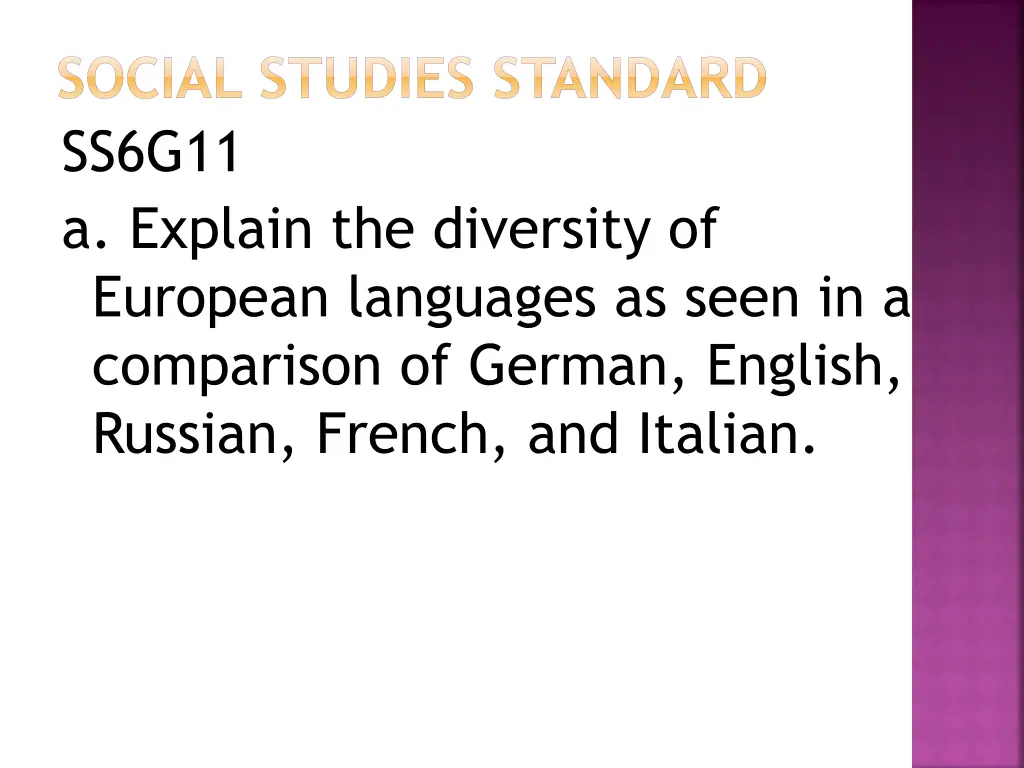 social studies standard ss6g11 a explain