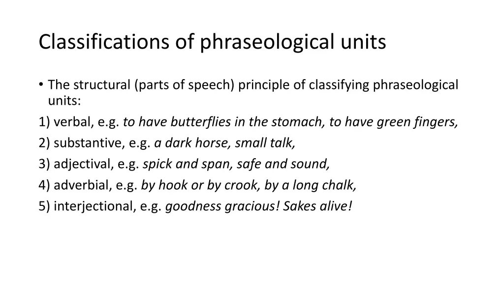 classifications of phraseological units 1