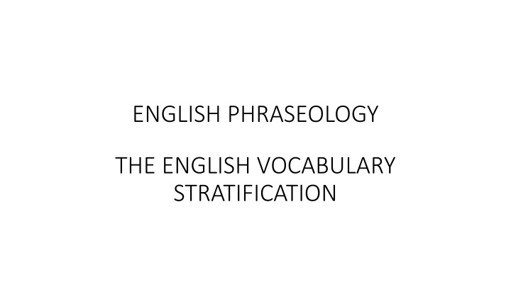 english phraseology