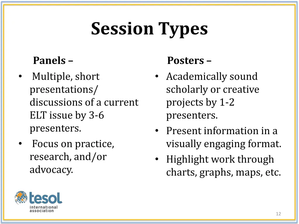 session types 2