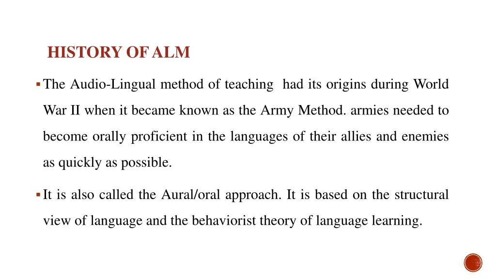 history of alm