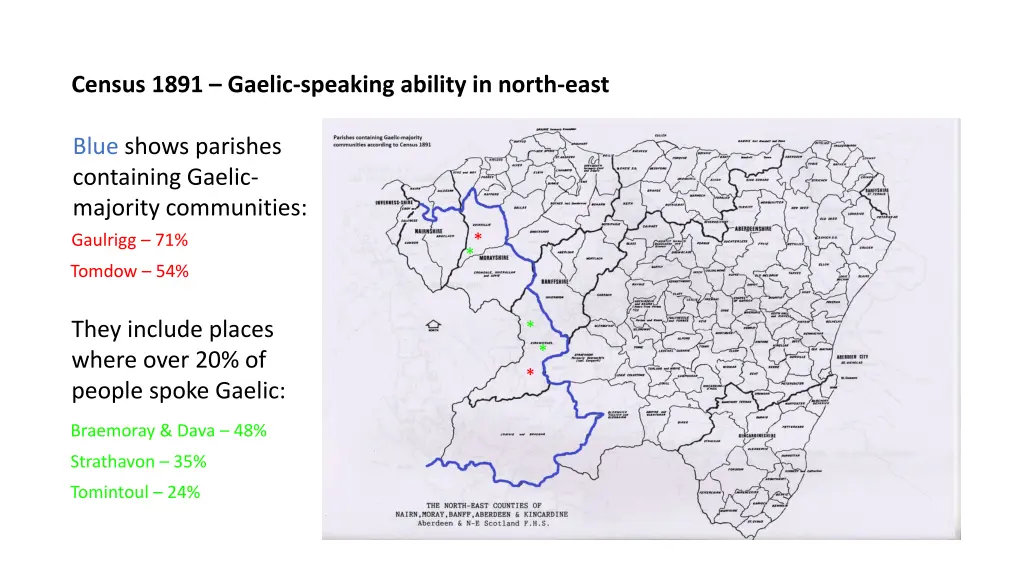 census 1891 gaelic speaking ability in north east