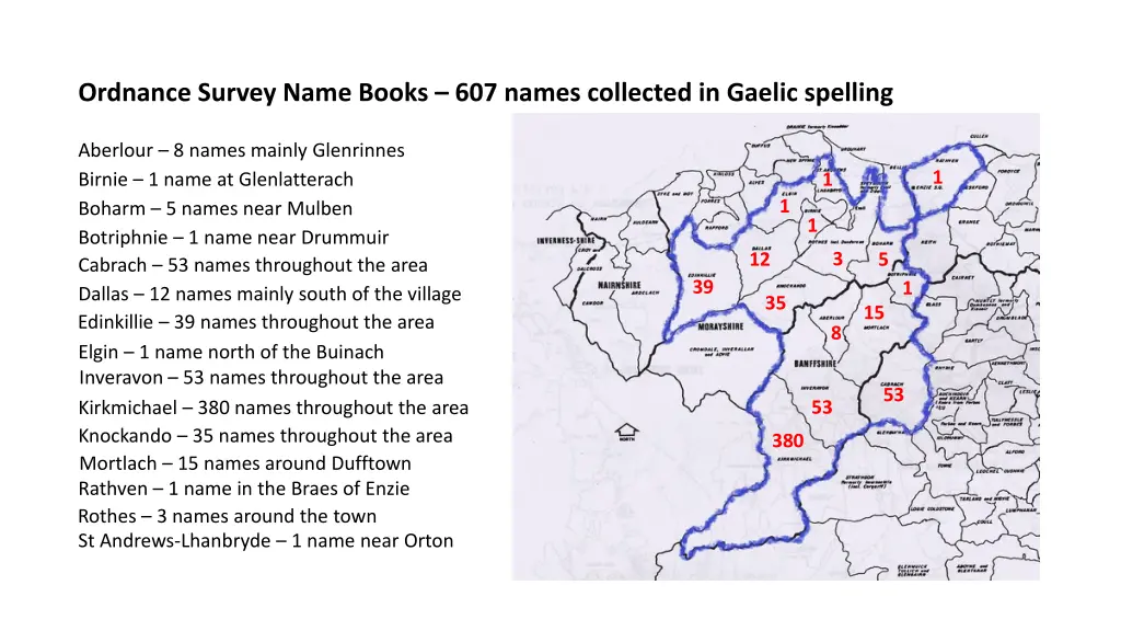 ordnance survey name books 607 names collected