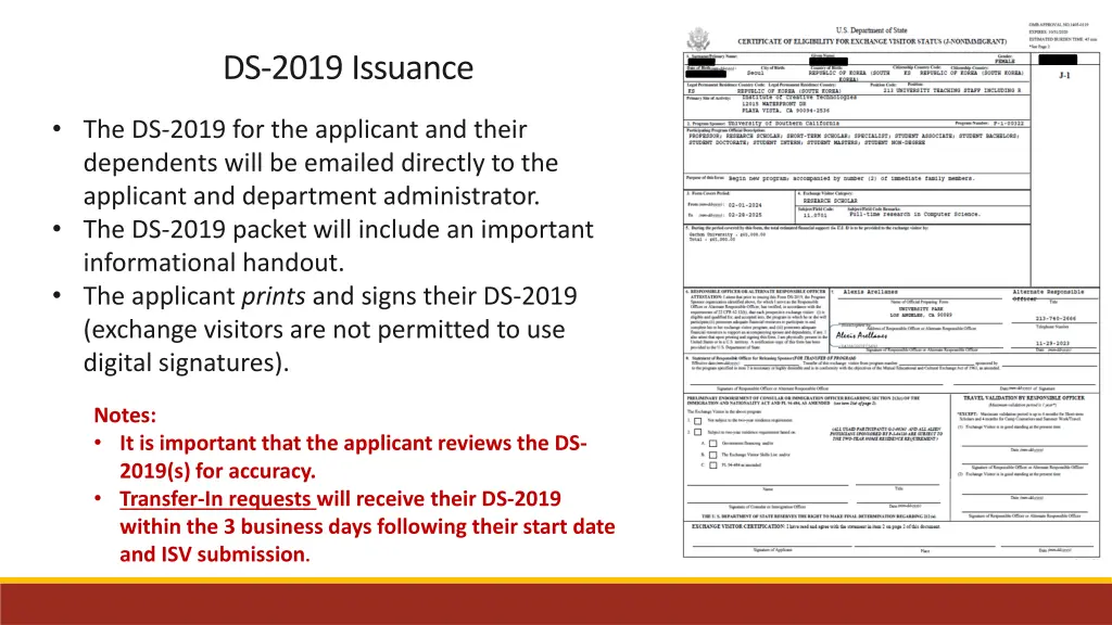 ds 2019 issuance