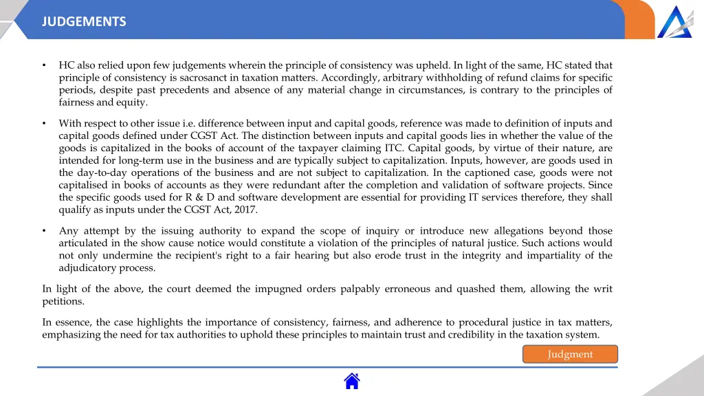 judgements 15