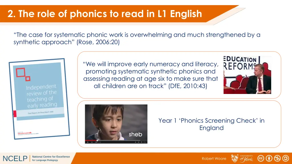 2 the role of phonics to read in l1 english