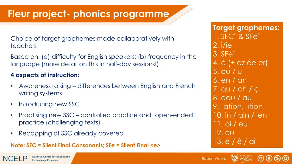 fleur project phonics programme