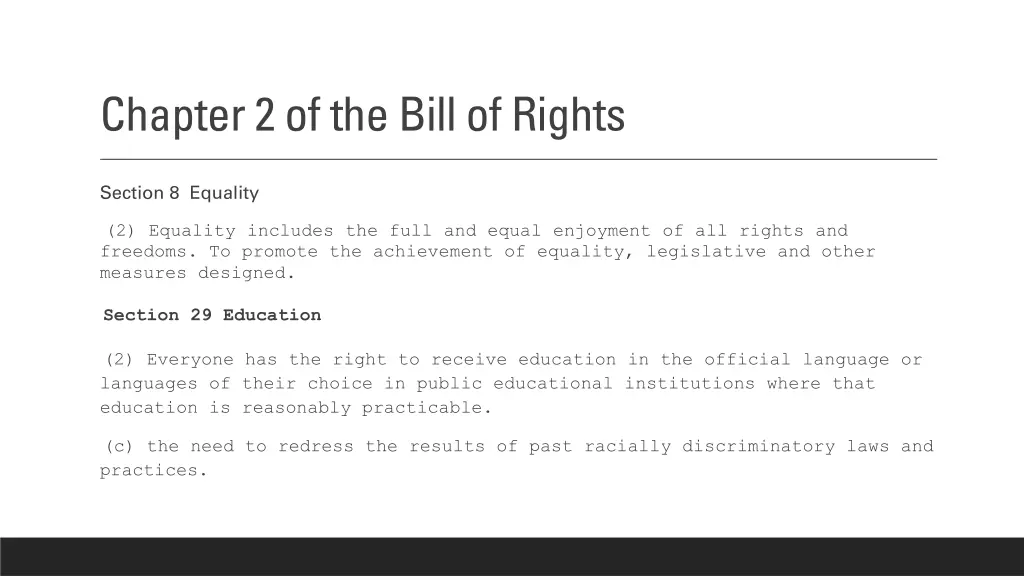 chapter 2 of the bill of rights